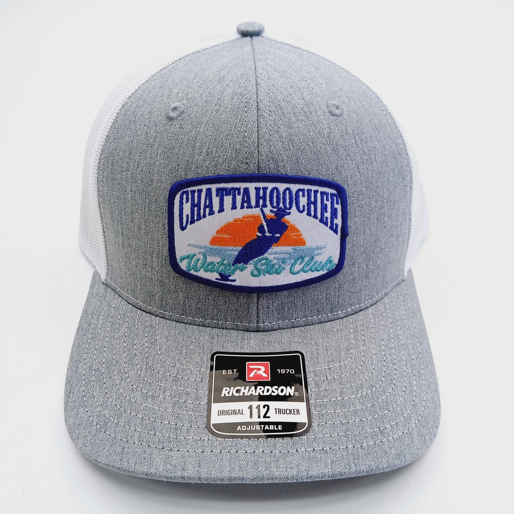 Richardson Gray and White Chattahoochee Trucker Hat